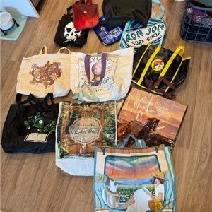 Assorted Graphic Tote Bags